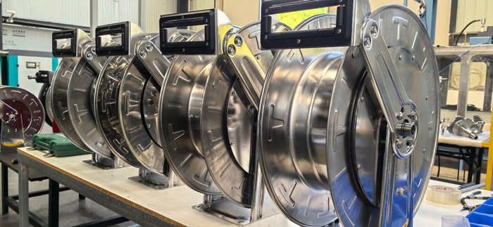 Stainless steel hose reel